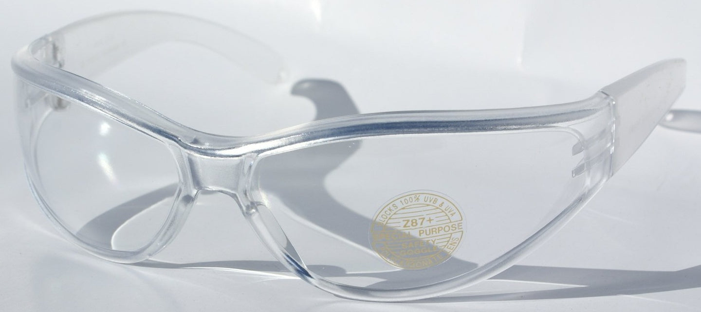 Saturn safety sports wrap around glasses