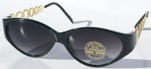 Vintage ladys fashion combo style frame sunglasses